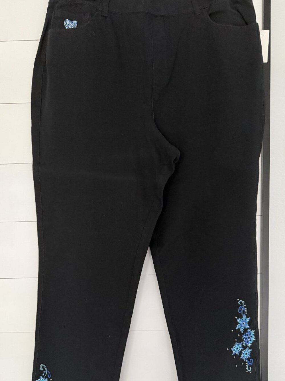 Women's Black Quacker Factory Jeans NWT XL